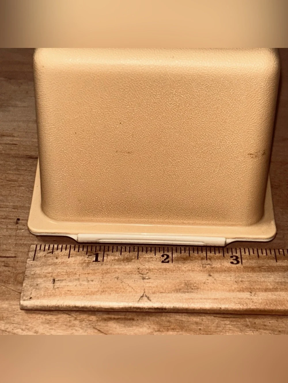 Vintage Tupperware Butter Dish Keeper 638 Harvest Gold & Base 639 Almond